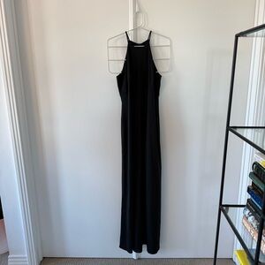 Vintage Elegant Black Maxi Dress